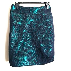 Forever 21 metallic green skirt